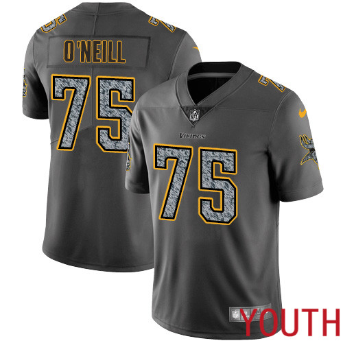 Minnesota Vikings 75 Limited Brian O Neill Gray Static Nike NFL Youth Jersey Vapor Untouchable